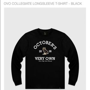NIB 100% AUTHENTIC OVO Long-sleeve Collegiate Shirt